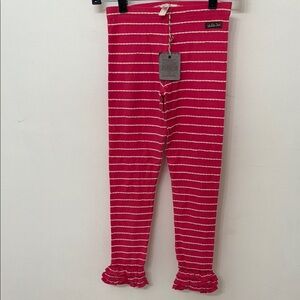 NWT Matilda Jane Friends Forever Striped Ruffled Leggings